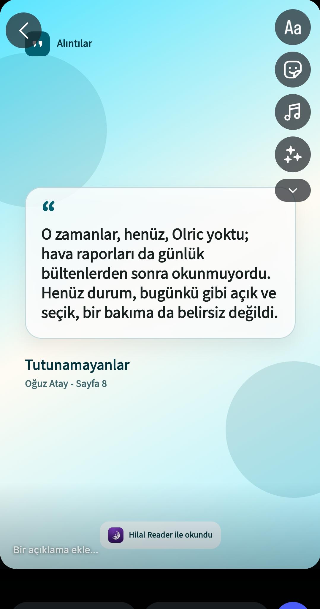Ayarlar ekranı